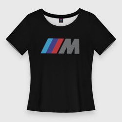 BMW sport logo – Женская футболка 3D Slim с принтом купить