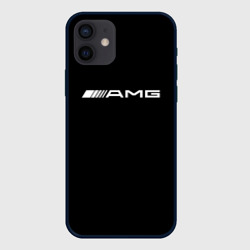 Amg logo white – Чехол для iPhone 12 Mini с принтом купить