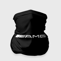 Amg logo white – Бандана-труба 3D с принтом купить