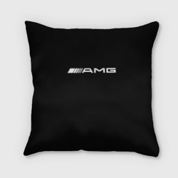 Amg logo white – Подушка 3D с принтом купить