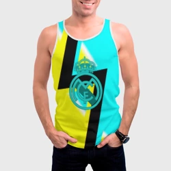 Мужская майка 3D Real madrid fc geometry - фото 2