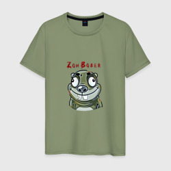 Зомби бобер – Мужская футболка хлопок с принтом купить со скидкой в -20%