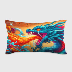 Сказочный дракон - граффити – Подушка 3D антистресс с принтом купить