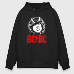 AC/DC Angus Young rock – Мужское худи Oversize хлопок с принтом купить со скидкой в -21%