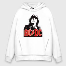 AC/DC Angus Young rock – Мужское худи Oversize хлопок с принтом купить со скидкой в -21%