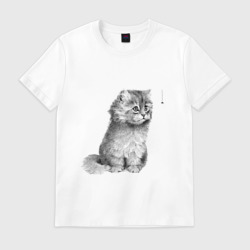 Мужская футболка хлопок Котенок из фильма Пыль