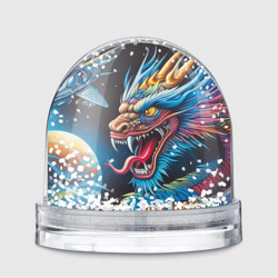 Фантастический космический дракон - нейросеть – Игрушка Снежный шар с принтом купить со скидкой в -20%