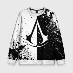Детский свитшот 3D Assasin's Creed - black and white