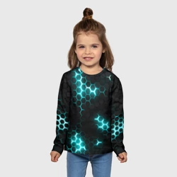 Детский лонгслив 3D Дед спейс - текстура нанокостюма - фото 2