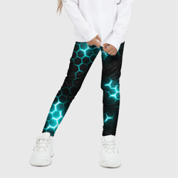 Детские леггинсы 3D Дед спейс - текстура нанокостюма - фото 2