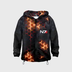 Детская ветровка 3D N7 mass effect logo