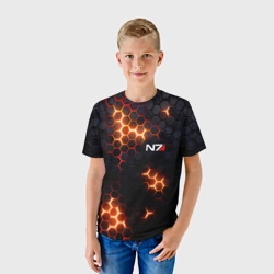 Детская футболка 3D N7 mass effect logo - фото 2