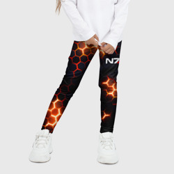Детские леггинсы 3D N7 mass effect logo - фото 2