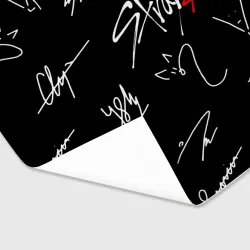 Бумага для упаковки 3D Stray kids автографы лого - фото 2