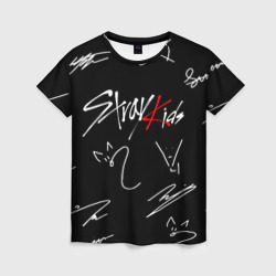 Stray kids автографы лого – Женская футболка 3D с принтом купить со скидкой в -26%