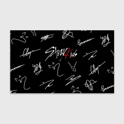Бумага для упаковки 3D Stray kids автографы лого