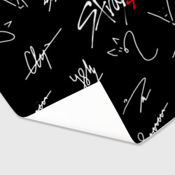 Бумага для упаковки 3D Stray kids автографы лого - фото 2
