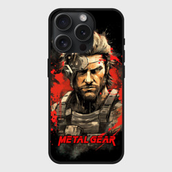 Чехол силиконовый для Apple iPhone 15 Pro матовый Venom Snake Metal   gear  game