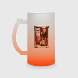 Кружка пивная матовое стекло Патриотизм Мориарти Луис Джеймс коллаж