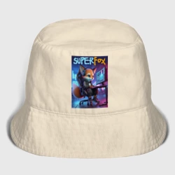 Детская панама хлопок Super fox gamer - ai art fantasy