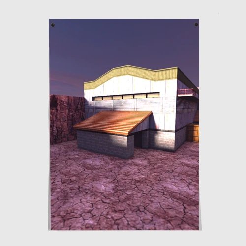 Постер Counter Strike 1.6 de_nuke