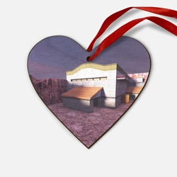 Деревянная игрушка Сердце Counter Strike 1.6 de_nuke