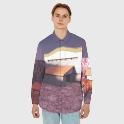 Мужская рубашка oversize 3D Counter Strike 1.6 de_nuke - фото 2