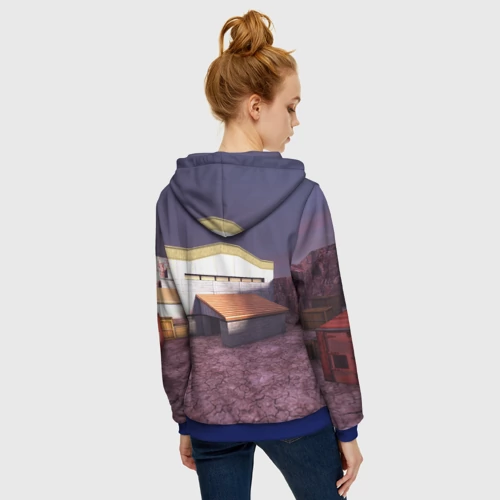 Женская толстовка 3D на молнии с принтом Counter Strike 1.6 de_nuke - картинка 4 Женская толстовка 3D на молнии Counter Strike 1.6 de_nuke - фото 4