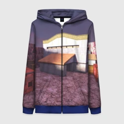 Женская толстовка 3D на молнии Counter Strike 1.6 de_nuke