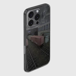 Чехол для iPhone 16 Pro силиконовый с защитой камеры Counter Strike 1.6 de_train - фото 2