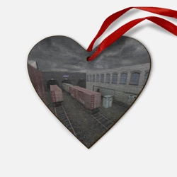 Деревянная игрушка Сердце Counter Strike 1.6 de_train