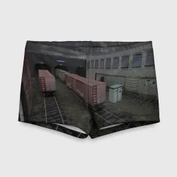 Детские купальные плавки 3D Counter Strike 1.6 de_train