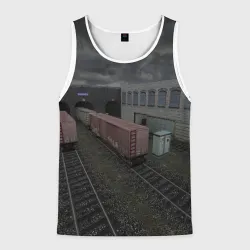 Мужская майка 3D Counter Strike 1.6 de_train