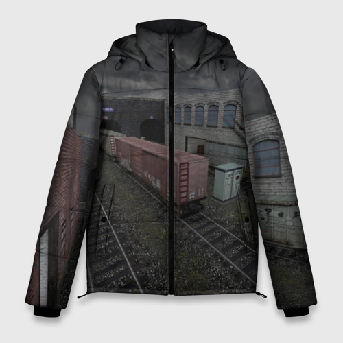Мужская зимняя куртка 3D Counter Strike 1.6 de_train