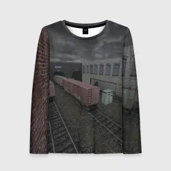 Женский лонгслив 3D Counter Strike 1.6 de_train