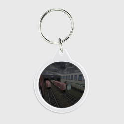 Брелок круглый Counter Strike 1.6 de_train