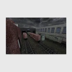 Бумага для упаковки 3D Counter Strike 1.6 de_train