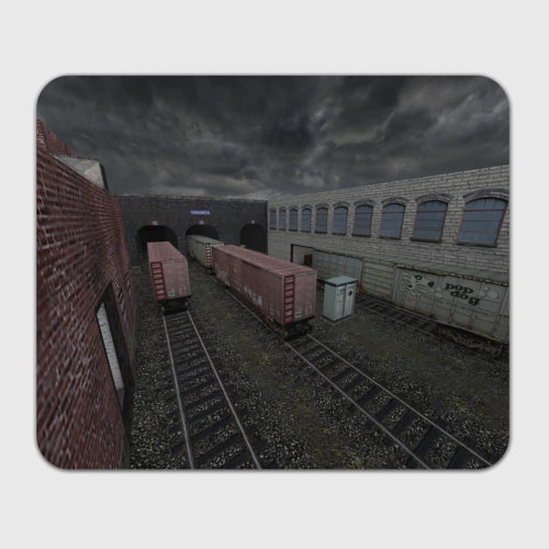 Прямоугольный коврик для мышки Counter Strike 1.6 de_train