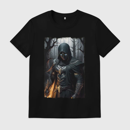 Мужская футболка хлопок с принтом Ассасин Кинс Абадал, вид спереди #2