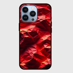 Эффект текстуры мятой красной бумаги – Чехол для iPhone 13 Pro с принтом купить