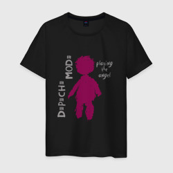 Depeche Mode - Playing the angel logo – Мужская футболка хлопок с принтом купить со скидкой в -20%