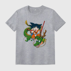 Мужская футболка хлопок Драконий жемчуг Гоку Сон