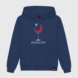 Мужская толстовка хлопок Истребитель - сухого красного