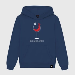 Мужская толстовка хлопок Истребитель - сухого красного