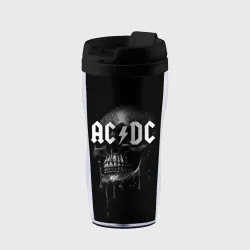 Термокружка-непроливайка AC DC - большой череп с подтеками
