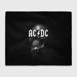 Плед 3D AC DC - большой череп с подтеками