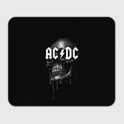 Прямоугольный коврик для мышки AC DC - большой череп с подтеками
