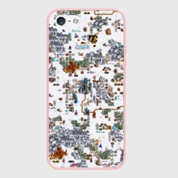 Чехол для iPhone 5/5S матовый Герои 3 Карта Башни