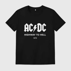 Мужская футболка хлопок AC DC - Highway to hell 1979