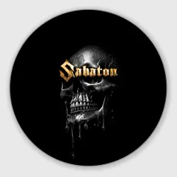 Круглый коврик для мышки Sabaton - rock group